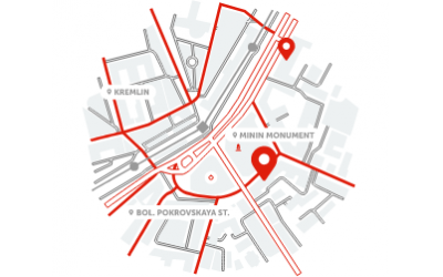 On arrival in Russia and Nizhny Novgorod